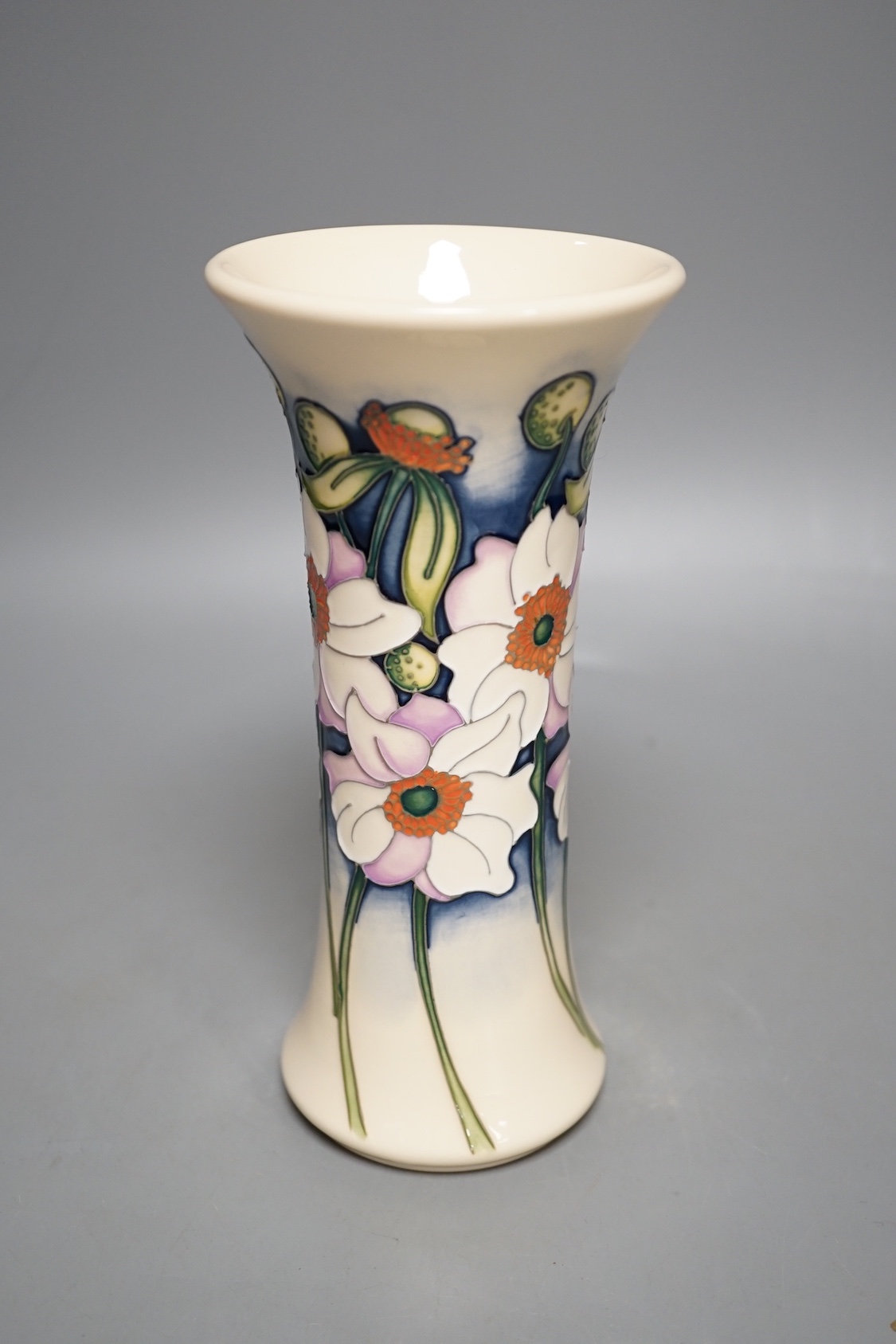 A Moorcroft trial vase by Kerri, T/D04345, 27.7.18,21cms high.